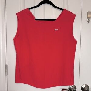 Nike Performance Fabric Tank Top Coral Size Large